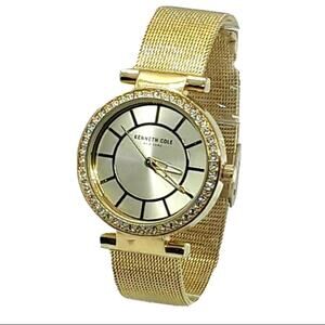 Kenneth Cole Crystal Gold Tone Watch
